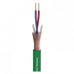 SOMMER CABLE Stage 22 Highflex; 2 x 0,22 mm2; PVC 6,40 mm przewód mikrofonowy, zielony